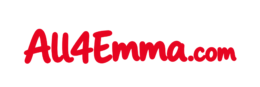 centered red all4emma.com wordmark